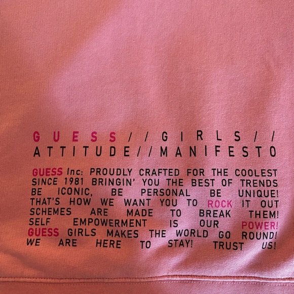 Guess Vibrant Pink Crew Neck Sweater - Picture 4 of 10